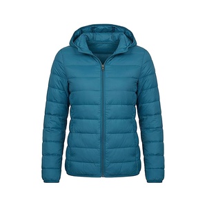 Hooded Quilted Waterproof <b>Bubble</b> Jacket Black Full Sleeve Winter Windproof Cotton Shell Knitted Fabric Polyester Filling Stand - Product Image 1