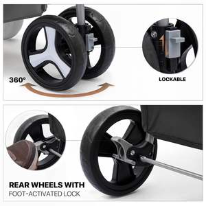 Cochecito de malla transpirable para mascotas, con marco ligero y almacenamiento adicional para uso en exteriores, 1 unidad - Product Image 5