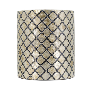 Luxury Handmade Shell Inlay <b>Stool</b> for Hotel and Restaurant Decor - Product Image 3