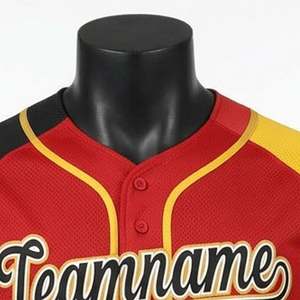 Maillot de baseball professionnel à boutons, fabricant de vêtements de sport sur mesure, fournisseur de maillots de baseball personnalisés pour équipes sportives - Product Image 4