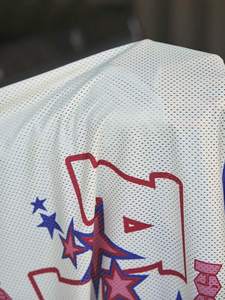 Maillot de football surdimensionné en mesh avec impression de numéro d'étoile, unisexe, streetwear, chemise de sport personnalisée, fabricant en gros - Product Image 5