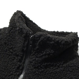 Latest High Quality Custom Made Mens Full Zip <b>Thick</b> <b>Fleece</b> <b>Jacket</b> Stand Collar Embroidery Front Logo Wholesale Wear - Product Image 4