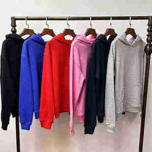 Sudadera con Capucha Oversize para Hombre, Impermeable, Ecológica, de Poliéster/Algodón, con Forro de Felpa Francesa y Bordado, Venta al Por Mayor - Product Image 3