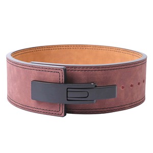 Cinturón de Levantamiento de Pesas con Palanca, Impermeable, Ajustable, Unisex, OEM, Correas de Entrenamiento de Cuero Vacuno Transpirable, Soporte Lumbar - Product Image 2