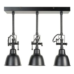 Industrial Black Metal Pendant Light Ceiling Mount Round Shade Indoor <b>Kitchen</b> <b>Decor</b> Durable Design - Product Image 1