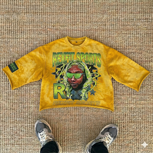 T-shirts pour hommes personnalisés, surdimensionnés, à motifs graphiques, sérigraphiés, coupés et cousus, avec patchs usés - Product Image 6