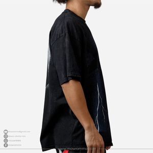 Camiseta Premium de Manga Corta Oversize 100% Algodón, con Logotipo Personalizado, Impresión DTG, Unisex, Corte Cuadrado, Cuello Redondo, Color Sólido, Ecológica y Transpirable - Product Image 3
