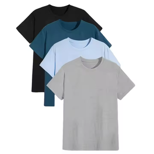 T-shirts pour hommes à manches courtes personnalisés, col rond, coupe classique, 100% coton biologique - Product Image 4
