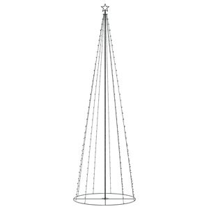 Kerstkegelboom Met 330 Kleurrijke Leds 3X10 Ft Decoratieve Verlichting Voor Feestelijke Kerstdecoraties - Product Image 2