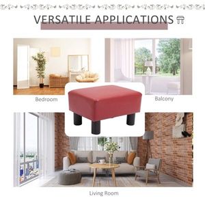 Poggiapiedi Moderno e Confortevole in Plastica e Tessuto per Soggiorno, Camera da Letto, Cucina, Hotel - Product Image 2