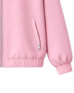 ชุดวอร์มผู้หญิงสีชมพูแบบกำหนดเอง เสื้อแจ็คเก็ตซิปและกางเกงจ็อกเกอร์ ชุดลำลองสองชิ้น ชุดกีฬาสวมใส่สบายสำหรับทุกวัน - Product Image 5