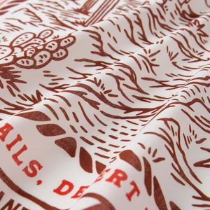 Breathable 100% Cotton Custom Block Printing Fabric Bandana <b>Stitch</b> Hem Head Cover Scarf Pocket Square Custom Size Unisex Scarves - Product Image 5