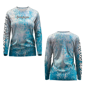 Chemise de pêche et de randonnée pour femme, personnalisée OEM, séchage rapide, couleur rose, UPF 50+, col rond, anti-UV, respirante, sublimée - Product Image 5