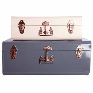 Elegant Pastel Printed Metal Storage <b>Box</b> With <b>Secure</b> Clip Locks For Kids Room Organization - Product Image 4