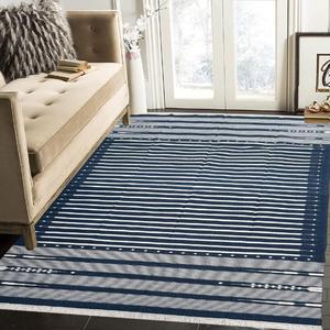 Elegantes alfombras artesanales de algodón para decoración de suelo de sala de estar y dormitorio - Product Image 1