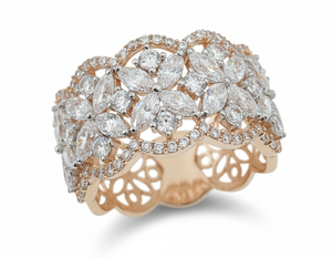 Anillo Encantador para Mujer, Oro de 18k, Acabado Elegante, Accesorio Sencillo pero Sofisticado para Realzar el Estilo Diario - Product Image 1