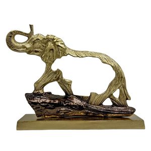 Figura de elefante compacta de aluminio, fácil de colocar en una mesa o estante, y perfecta para decoración de espacios pequeños. - Product Image 5