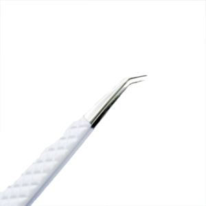 Stylish 3PCS Eyelash Extension Tweezers Gift Set White Powder Coated Stainless Steel with <b>Lash</b> Mirror Beauty Tool <b>Kit</b> - Product Image 1