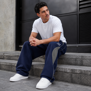 Cold Weather 420 GSM Cotton Blend Fleece Men's High Elastic <b>Drop</b> <b>Crotch</b> Baggy Sweatpants Custom Embroidery <b>Joggers</b> OEM - Product Image 6