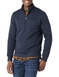 Mens Quarter <b>Zip</b> <b>Hooded</b> Sweatshirt Knitted Fleece Pullover Sweatshirt Custom Logo Winter Casual Wear - Product Image 4