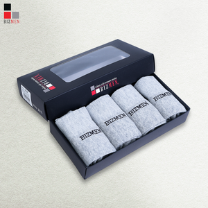 Chaussettes mi-mollet pour hommes Bizmen, conception décontractée en coton, tissées, antidérapantes, antibactériennes, écologiques, logo sur le corps, bon prix, ODM/OEM - Product Image 6