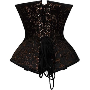 Corsets en cuir pour femmes, fabriqués au Pakistan, corset amincissant en cuir pour femmes, soutien-gorge sans bretelles et épaules dénudées - Product Image 5