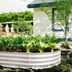 Kit per Orto Rialzato 8x4x1ft in Acciaio Zincato Resistente, Fioriera per Verdure, Fiori ed Erbe da Esterno, Vasi e Fioriere - Product Image 3