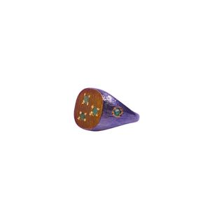 Wedding Wear 925 Sterling Silver Gold Plated Jewelry Emerald Gemstone Women Wear Classic <b>Couple</b> <b>Ring</b> - Product Image 2