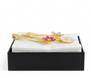 Floral Metal <b>Tissue</b> <b>Box</b> Cover Handmade Flower Design Decorative Napkin <b>Holder</b> For Tabletop Display Kitchenware And Hotel Use - Product Image 3