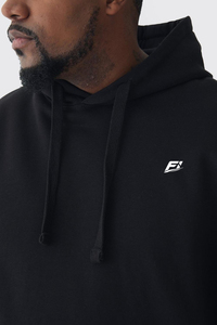 Vente en gros de sweats à capuche unisexes pour hommes, épais, en molleton de coton, coupe oversize, décontractés, avec poche avant et logo, pour l'automne, style USA Y2K - Product Image 2
