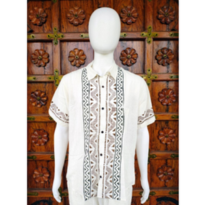 Chemise à manches courtes décontractée pour homme en coton 100% avec imprimé et tissu respirant Tailles S à XXL - Product Image 1