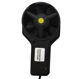 Anémomètre numérique, mesure de la vitesse du vent, du débit d'air et de la température, 3 gammes, 24 groupes de données, sonde à ailettes, indicateur de batterie - Product Image 5