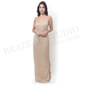 Vestido de fiesta de mujer con logotipo personalizado bordado a mano, ropa de noche moderna, colección de diseñador para mujer, venta al por mayor - Product Image 1