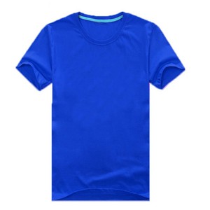 T-shirt à manches courtes pour homme, col rond, noir, 100% coton jersey, coupe classique, style décontracté, couleur unie, tricoté - Product Image 3
