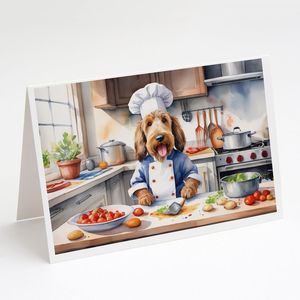 Otterhound le Chef A7 Cartes de vœux Lot de 8 cartes vierges avec enveloppes Taille fantaisiste 5x7 - Product Image 1