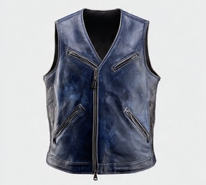 เสื้อแจ็คเก็ตหนังไร้แขนคุณภาพพรีเมียม ดีไซน์หรูหราและเท่มาก - Product Image 3