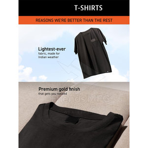 เสื้อยืดสตรีทแวร์ผู้ชาย MOQ ต่ำ ผ้าฝ้าย 100% ระบายอากาศได้ดี น้ำหนักเบา เป็นมิตรกับสิ่งแวดล้อม แห้งเร็ว รับสกรีนโลโก้ - Product Image 2