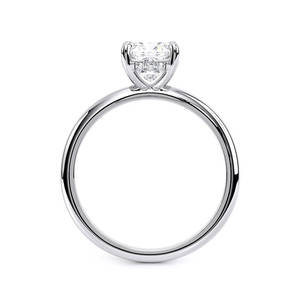 Bague de fiançailles solitaire en diamant de laboratoire taille coussin, certifiée IGI, or blanc 10K, cadeau idéal pour mariage, anniversaire ou fête - Product Image 6