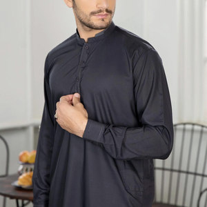 Vêtements islamiques en polyester sans plis, service OEM, costume Bandhgala fabriqué au Pakistan, nouveau shalwar kameez formel pour homme, haute qualité - Product Image 5