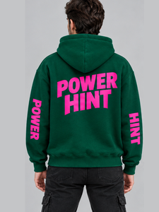 เสื้อฮู้ดซิปแบบหนา ผ้าฝ้ายฟลีซ ทรงโอเวอร์ไซส์ ไหล่ตก สไตล์สตรีทแวร์ สีเขียวเข้ม ราคาส่ง - Product Image 6