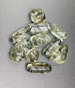 Piedra Preciosa de Amatista Verde Natural de Alta Calidad, Tallada a Mano Estilo Mughal, Cristal Tallado, Piedra Rodada, para Joyería - Product Image 1