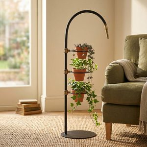 Arco de Hierro Grande Hecho a Mano de 40 cm, Arco Escultural de Latón Negro, Soporte para Plantas Sarang Bough, para Decoración del Hogar, Hoteles y Bodas - Product Image 2