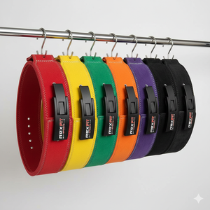 เข็มขัดยกน้ำหนัก Rexfit Sports Professional แบบปรับได้ สำหรับทุกเพศ ทำจากหนัง ใช้สำหรับฟิตเนส เพาะกาย ช่วยพยุงหลัง - Product Image 4