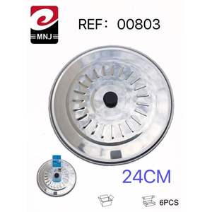 Tapa de Acero Inoxidable de 24 CM para Ollas de Sopa y Caldos - Product Image 3