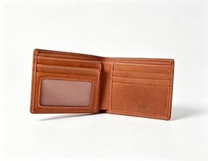 [En Stock] [Precio de Venta al Público] Cartera Bifold de Cuero Nubuck Genuino Castello Hecha a Mano para Hombre con RFID, Negra, Marrón, Marrón Claro - Product Image 4
