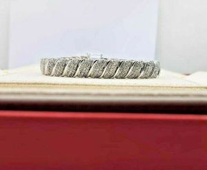 4.81 Cttw Natural White Diamond Tennis <b>Bracelet</b> 925 Sterling Silver 8 Inch, Round Cut Prong Set Wide <b>Bracelet</b> for Women - Product Image 2