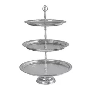 Contemporary Metal Cake Stand Cake Display Plate Dessert Serving Tray Wedding <b>Table</b> Decoration - Product Image 3