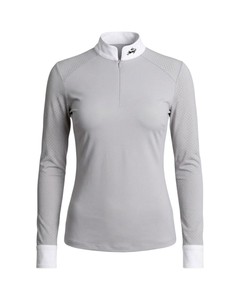 ผู้ผลิตเสื้อเบสเลเยอร์ตาข่ายสำหรับขี่ม้าแขนยาวสำหรับผู้หญิงแบบสั่งทำ - Product Image 1