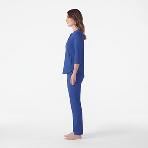 Ensemble de tenue médicale pour femmes, col en V, haut à manches courtes et pantalon jogger, pour infirmières et personnel de santé en milieu hospitalier - Product Image 3