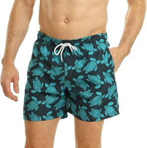 Shorts de bain pour hommes, design personnalisé, imprimé, fermeture éclair, taille haute, séchage rapide, écologiques, anti-UV, imperméables, décontractés, pour la plage - Product Image 2
